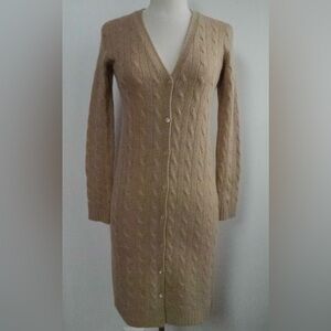 RalphLauren BlackLabel - CableKnit Cashmere Cardigan Duster (ExcellentCondition)